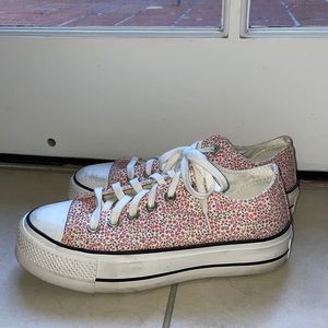 floral converse platforms